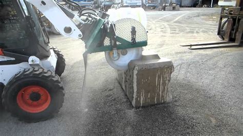 concrete saw skid steer attachments|hydraulic attachments for skid steer.